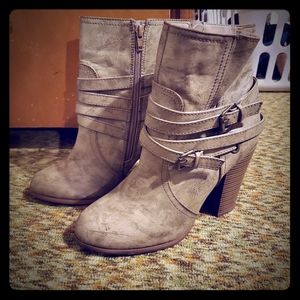 High heel ankle boots